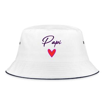 GRANDPA. DAD. FATHER'S DAY. HAPPY FATHER'S DAY - Bucket Hat - white/navy - Front