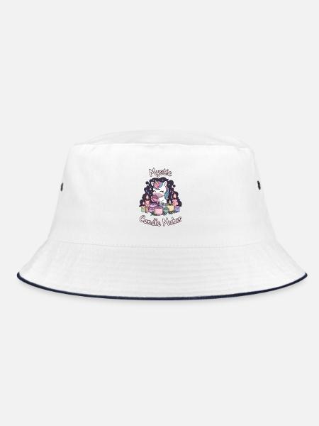 Mystic Candle Maker. - Bucket Hat - white/navy