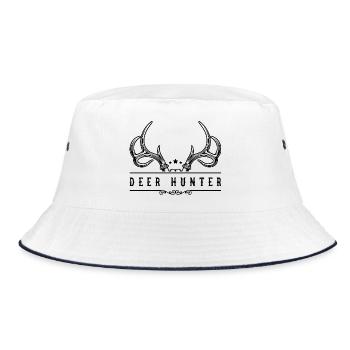 Deer Hunting 3 - Bucket Hat - Weiß/Navy - Vorne
