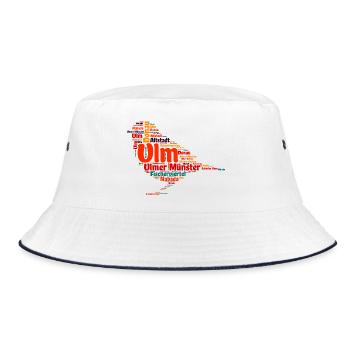 Ulmer Spatz - Bucket Hat - Weiß/Navy - Vorne