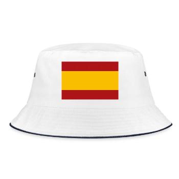 SPANISCHE FLAGGE - Bucket Hat - Weiß/Navy - Vorne
