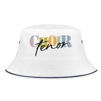 Choir - Tenor singer - Bucket Hat - Weiß/Navy - Vorne