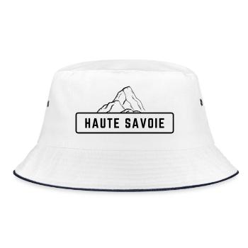 Haute Savoie Montagne Noir - Bob - blanc/marine - Devant