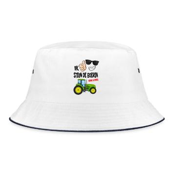 les agriculteurs protestent avec assez c’est assez pour les agriculteurs - Bob - blanc/marine - Devant