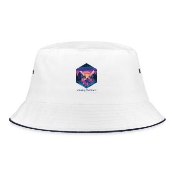 Chasing The Stars - Bucket Hat - white/navy - Front