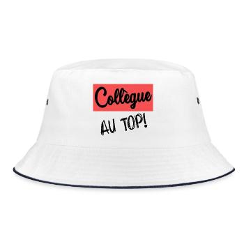 COLLEGUE. DEPART. RETRAITE - Bob - blanc/marine - Devant