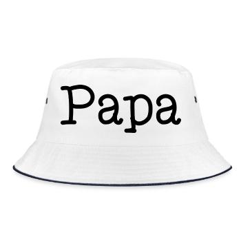 OPA. VATERTAG. FROHER VATERTAG. ICH LIEBE DICH. - Bucket Hat - Weiß/Navy - Vorne