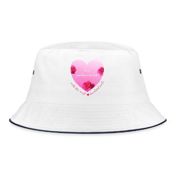 best mother in law - Bucket Hat - Weiß/Navy - Vorne
