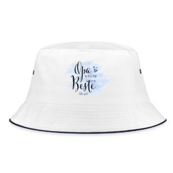 Opa du bist der Beste der Welt - Bucket Hat - Weiß/Navy - Vorne