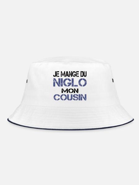 Je mange du Niglo - Bob - blanc/marine
