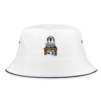 Chemie ScHoF - Bucket Hat - Weiß/Navy - Vorne