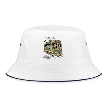 ALTE RATIKKA HELSINKI, T-SHIRTS UND PRODUKTE - Bucket Hat - Weiß/Navy - Vorne
