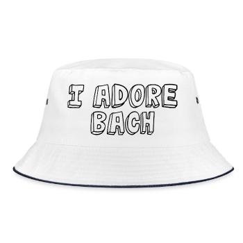 T-shirt de Johann Sebastian Bach - Bob - blanc/marine - Devant