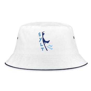 sylt welle - Bucket Hat - Weiß/Navy - Vorne