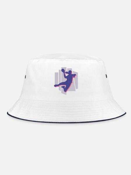 Handball Frauen Handballerin Handballspielerin - Bucket Hat - Weiß/Navy