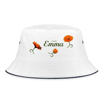 Emma Geburtstag Emma - Bucket Hat - Weiß/Navy - Vorne