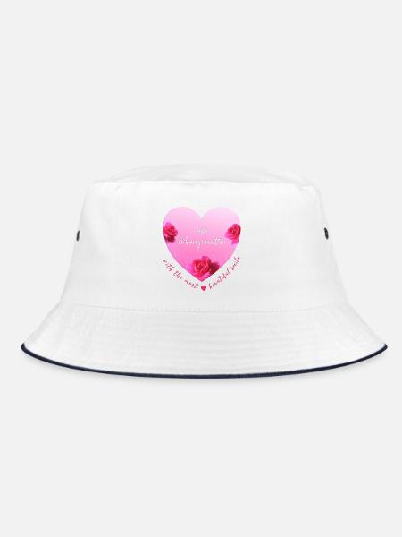beste Schwiegermutter - Bucket Hat - Weiß/Navy