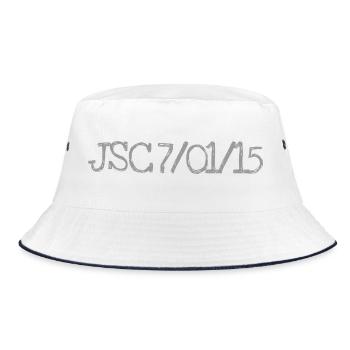 Slogan "Je suis Charlie" 01.07.2015 - Bucket Hat - Weiß/Navy - Vorne