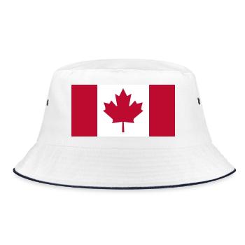 Canada Flag Flag Maple Canada Day 1867 Toronto - Bucket Hat - white/navy - Front