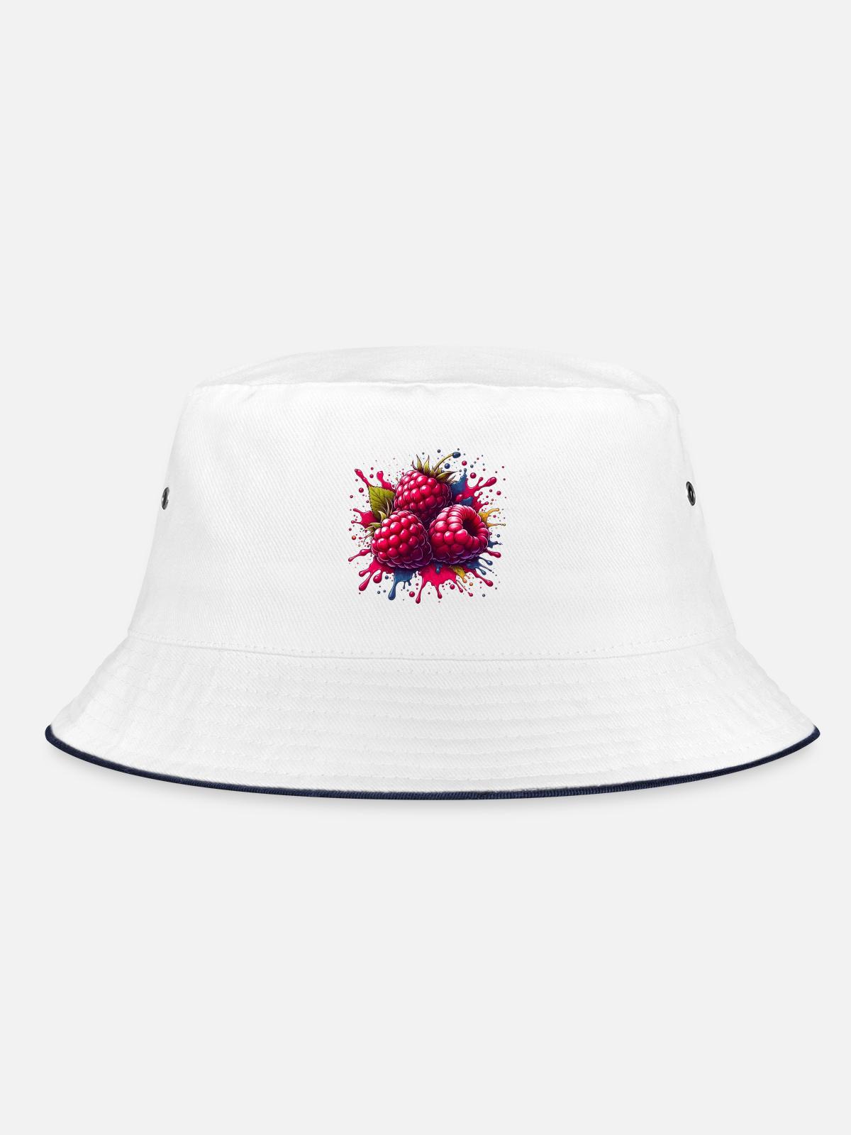 Framboises explosion de peinture - Bob - blanc/marine - Devant