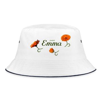 Emma Geburtstag Emma - Bucket Hat - Weiß/Navy - Vorne