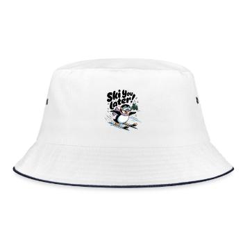 Ski You Later - Bucket Hat - white/navy - Front