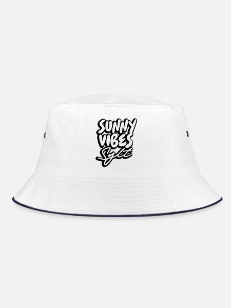 SUNNY VIBES SYLT - Bucket Hat - white/navy