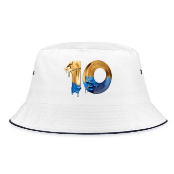 NON. 10 NUMÉRO 10 COOL 10E ANNIVERSAIRE - Bob - blanc/marine - Devant