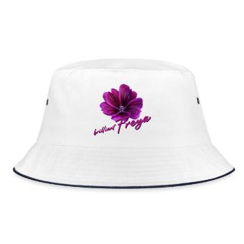 Freya Geburtstag Freya - Bucket Hat - Weiß/Navy - Vorne