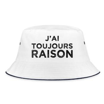 J'ai toujours raison - Bob - blanc/marine - Devant