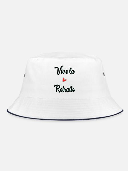 RETRAITE. RETRAITE. RETRAITEE. BONNE RETRAITE - Bob - blanc/marine