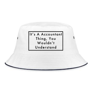 Du kannst nicht verstehen - Bucket Hat - Weiß/Navy - Vorne
