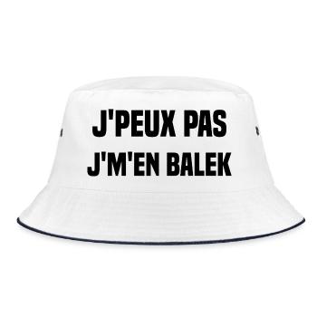 J'peux pas j'm'en balek - Bob - blanc/marine - Devant