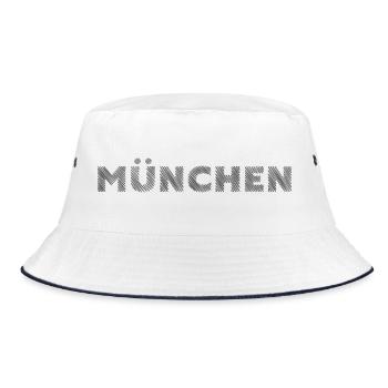 Munich Bavière Allemand Ville Hatching lettrage - Bob - blanc/marine - Devant