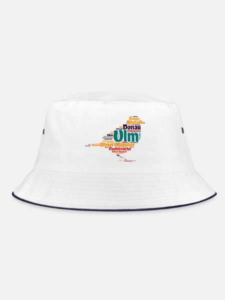 Ulmer Spatz - Bucket Hat - Weiß/Navy