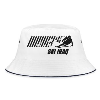 Ski Iraq - Bucket Hat - white/navy - Front