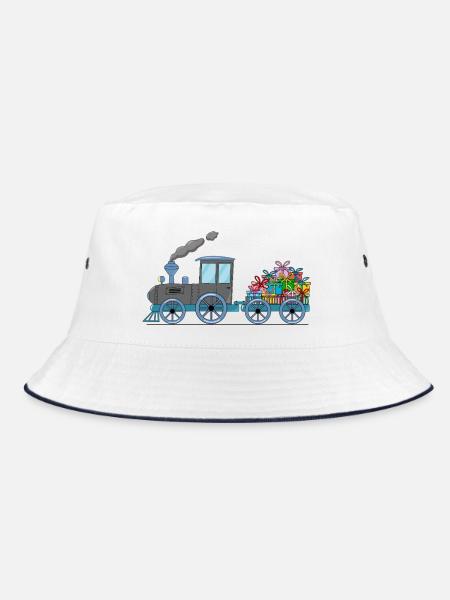 Train pour enfants avec remorque grise - Bob - blanc/marine - Devant