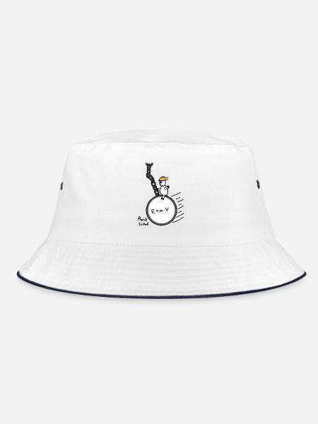 Physik Schof - Bucket Hat - Weiß/Navy
