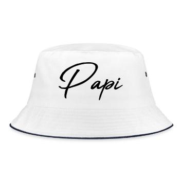 GRANDPA. DAD. FATHER'S DAY. HAPPY FATHER'S DAY - Bucket Hat - white/navy - Front