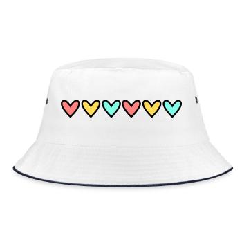 100. 100 JAHRE. 100-JÄHRIGES JUBILÄUM. 100. GEBURTSTAG - Bucket Hat - Weiß/Navy - Vorne