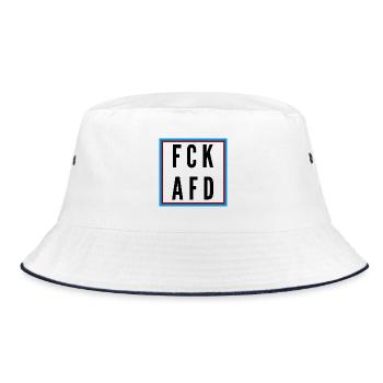 AFD Nein Danke! - Bucket Hat - Weiß/Navy - Vorne