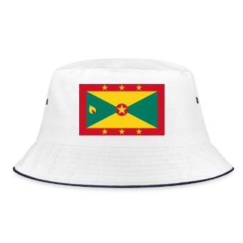 Grenada - Bucket Hat - Weiß/Navy - Vorne