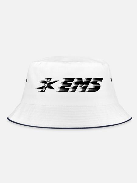 EMS Star of Life snake viper left speed - Bucket Hat - Weiß/Navy