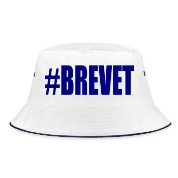 FERRY. BACCALAUREAT. PATENT. DNB. EXAMINATION. WELL DONE - Bucket Hat - white/navy - Front