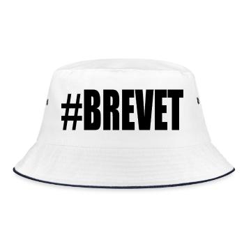 FERRY. BACCALAUREAT. PATENT. DNB. EXAMINATION. WELL DONE - Bucket Hat - white/navy - Front