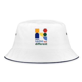 same same but different - Bucket Hat - white/navy - Front