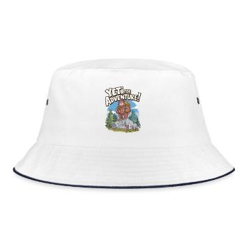 Yeti For Adventure - Bucket Hat - white/navy - Front