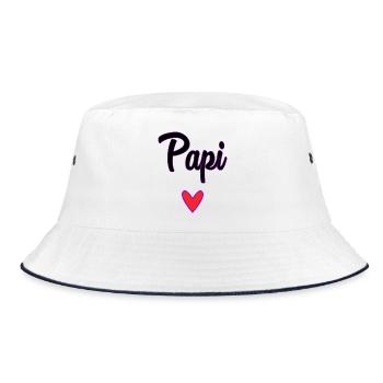 GRANDPA. DAD. FATHER'S DAY. HAPPY FATHER'S DAY - Bucket Hat - white/navy - Front