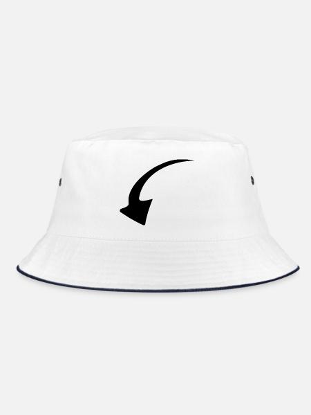 Pfeil - Pfeil - Bucket Hat - Weiß/Navy