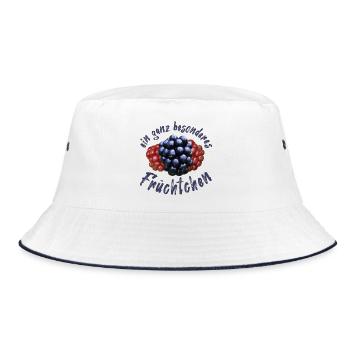 Früchtchen Bengel Göre - Bucket Hat - Weiß/Navy - Vorne